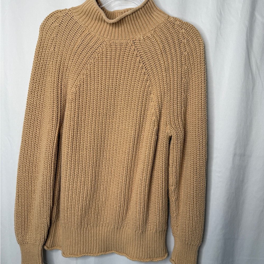 J. Crew Tan Rollneck Knit Sweater